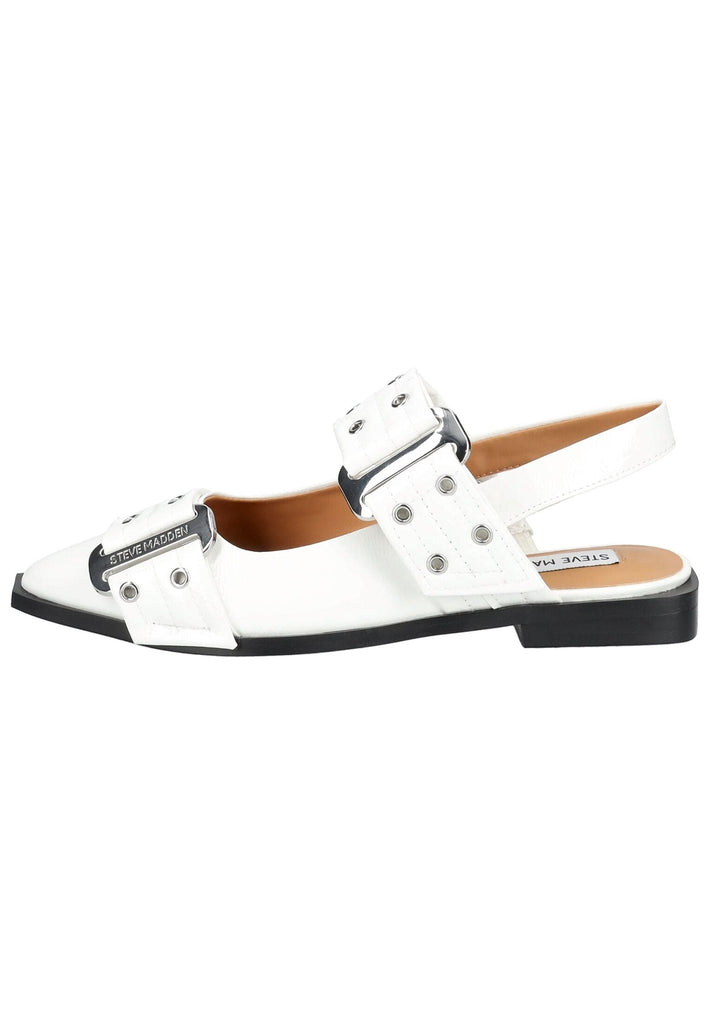 Ballerinas Steve Madden Ballerinas Lederimitat Weiß Lack