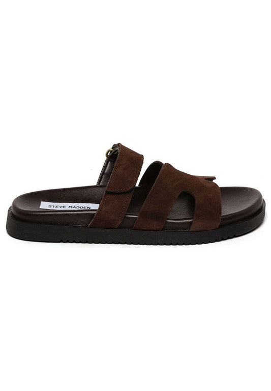 Steve Madden Pantoletten Leder Dunkelbraun