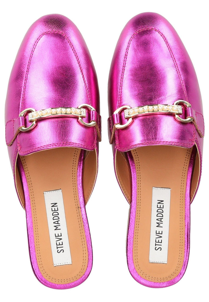 Steve Madden Pantoletten Leder Fuchsia