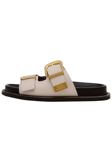 Steve Madden Pantoletten Leder Offwhite