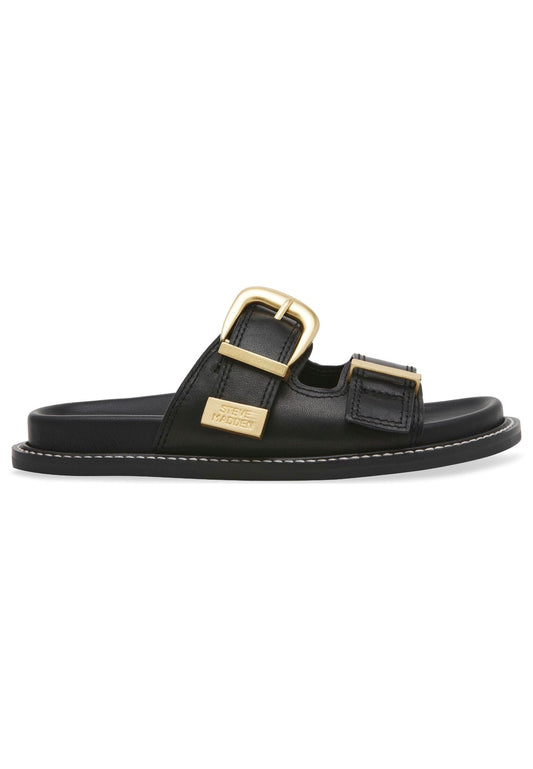 Steve Madden Pantoletten Leder Schwarz