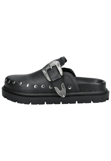 Steve Madden Pantoletten Leder Schwarz