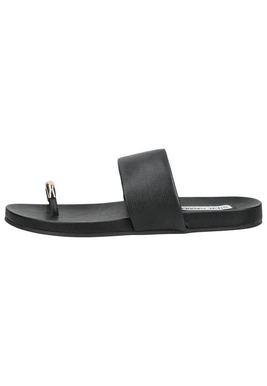 Steve Madden Pantoletten Leder Schwarz