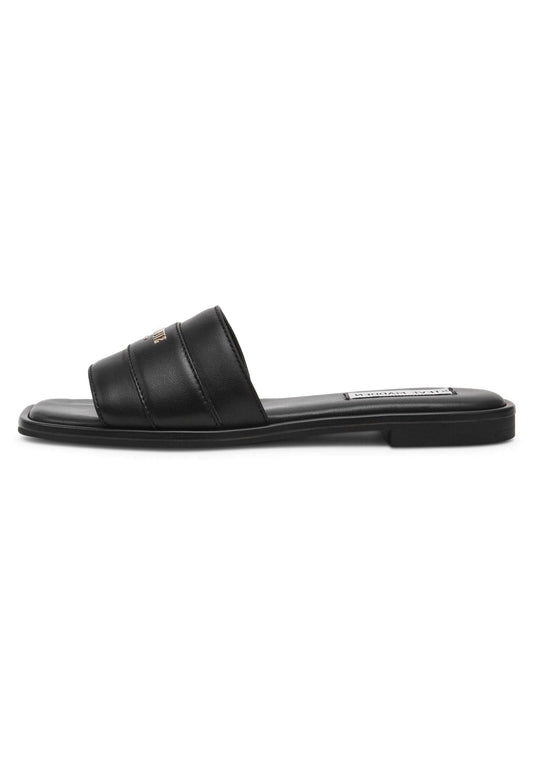 Steve Madden Pantoletten Leder Schwarz