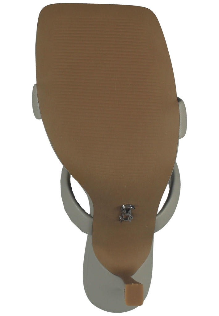 Steve Madden Pantoletten Lederimitat Hellgrau