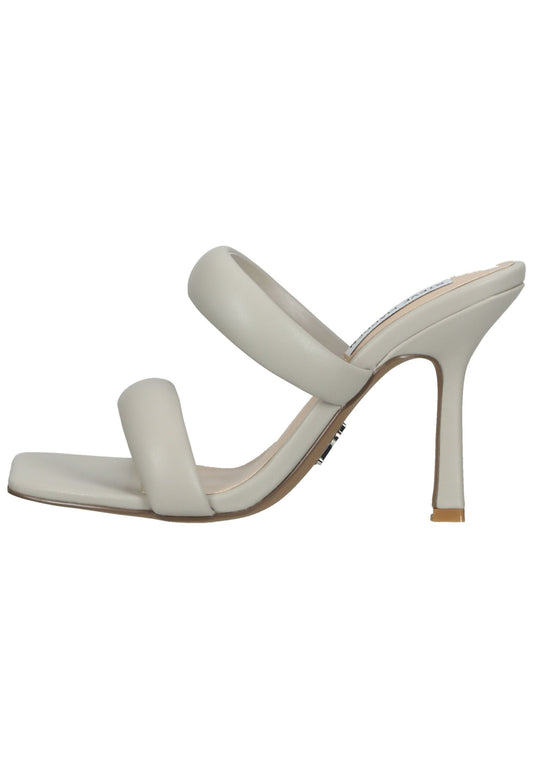 Steve Madden Pantoletten Lederimitat Hellgrau
