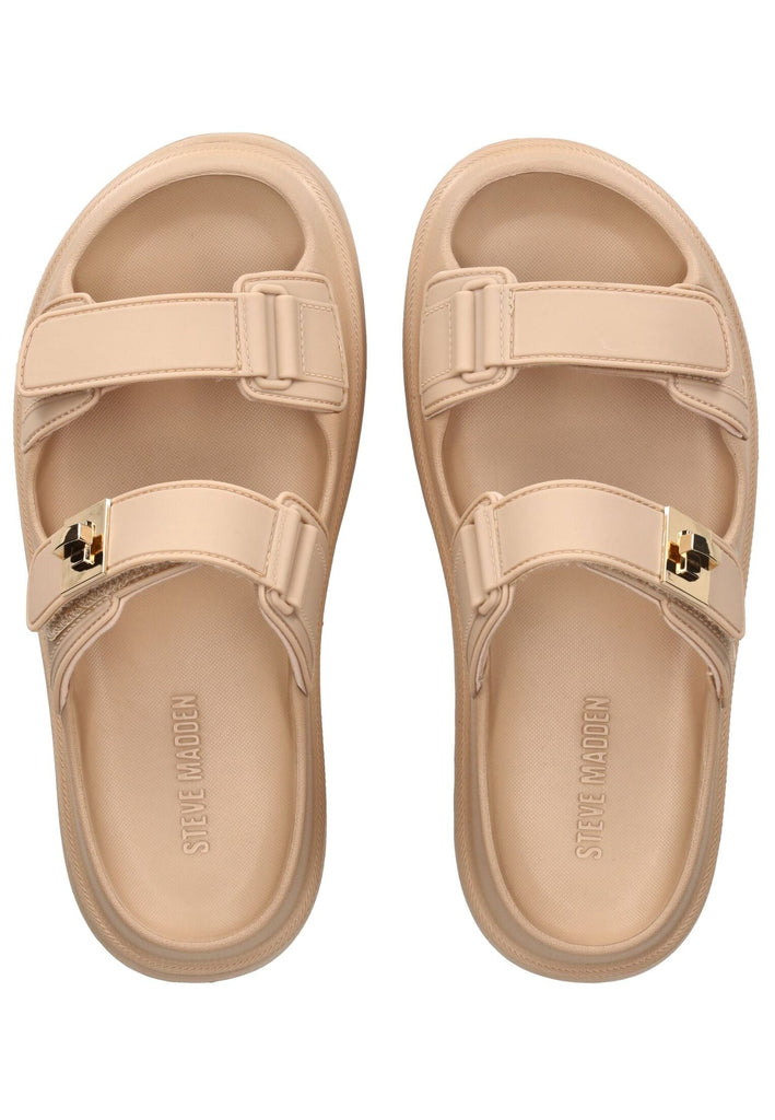 Steve Madden Pantoletten Lederimitat Natur