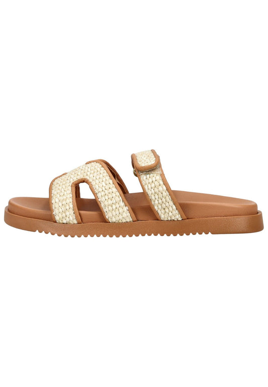 Steve Madden Pantoletten Lederimitat Natur