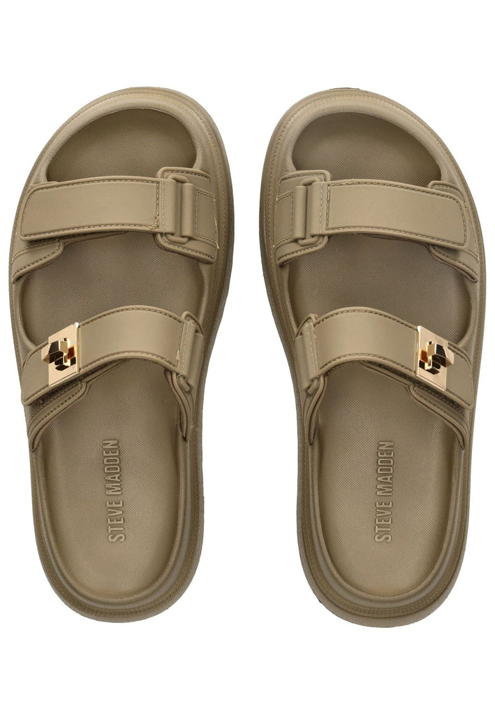 Steve Madden Pantoletten Lederimitat Olive