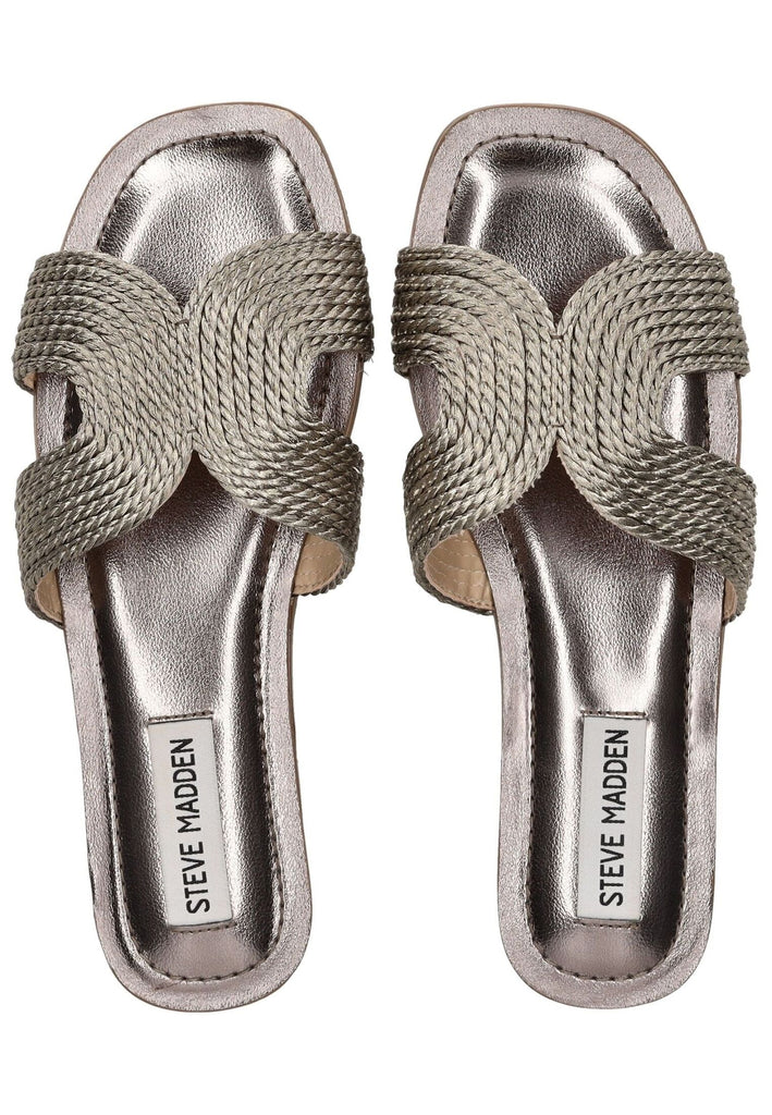 Steve Madden Pantoletten Lederimitat Pewter