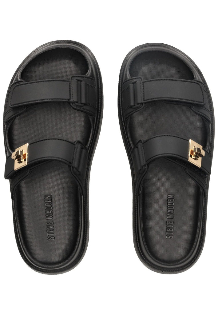 Steve Madden Pantoletten Lederimitat Schwarz