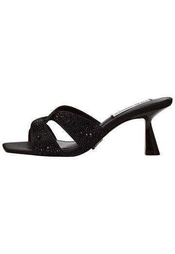 Steve Madden Pantoletten Lederimitat/Textil Schwarz