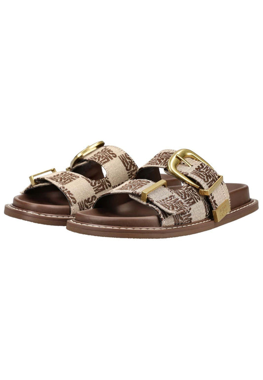 Steve Madden Pantoletten Textil Braun