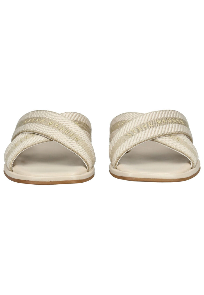 Steve Madden Pantoletten Textil Creme