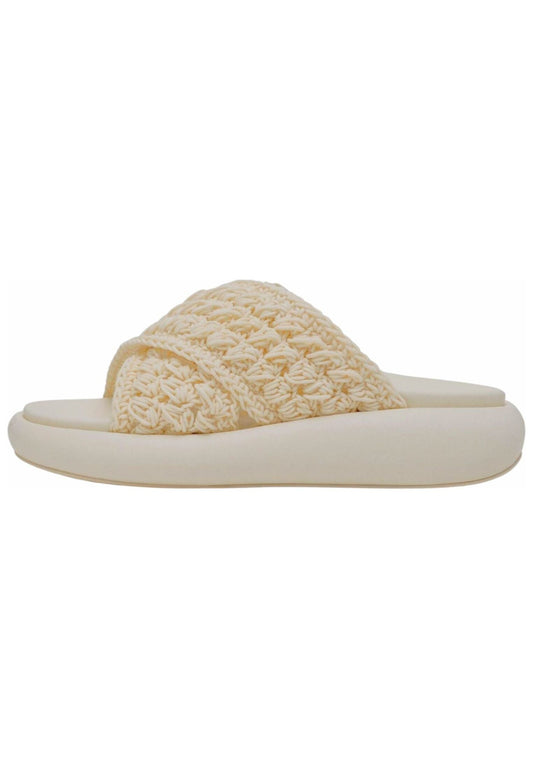 Steve Madden Pantoletten Textil Creme