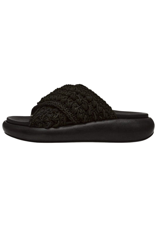 Steve Madden Pantoletten Textil Schwarz