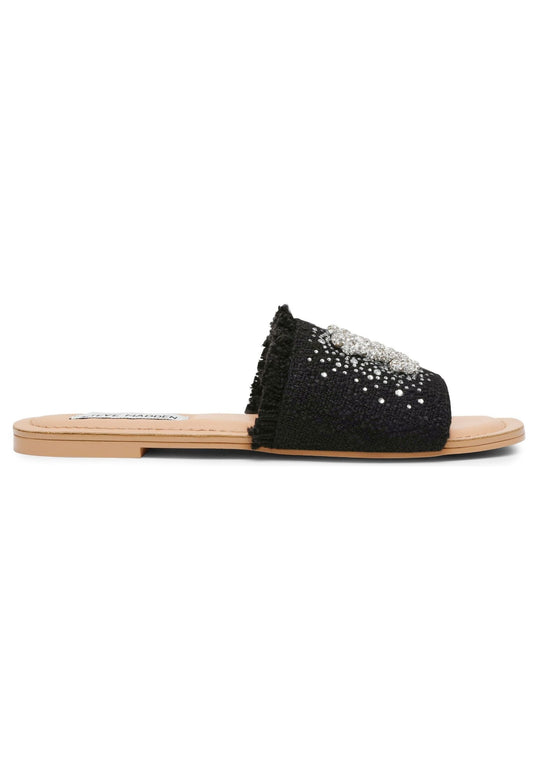 Steve Madden Pantoletten Textil Schwarz