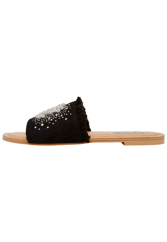Steve Madden Pantoletten Textil Schwarz