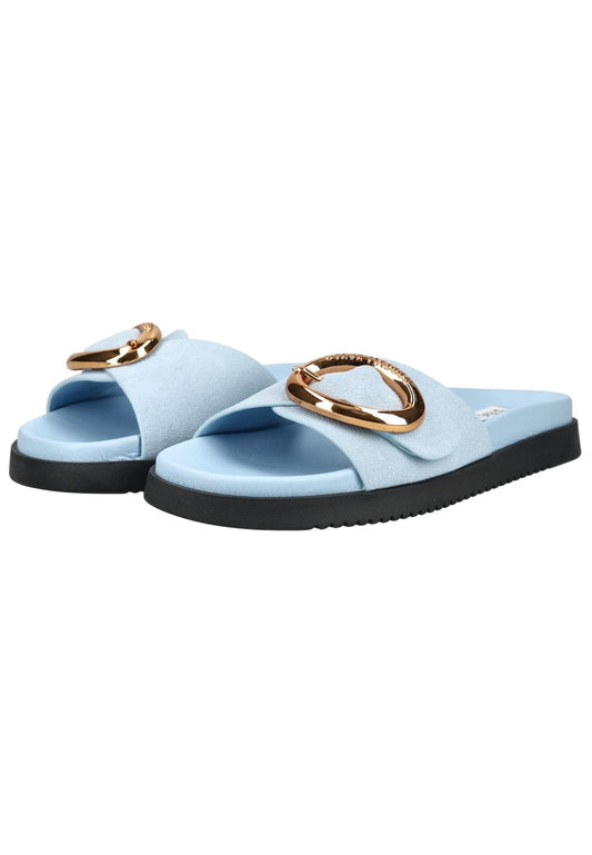 Steve Madden Pantoletten Veloursleder Blau