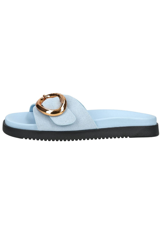Steve Madden Pantoletten Veloursleder Blau
