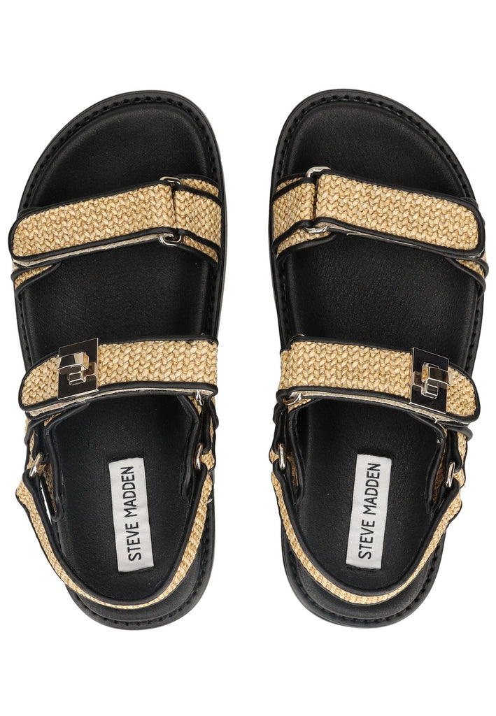 Steve Madden Sandalen Lederimitat Schwarz/Beige