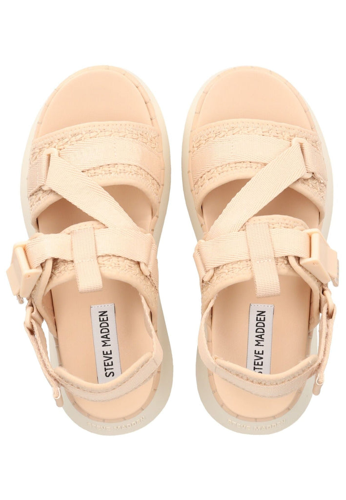 Steve Madden Sandalen Lederimitat/Textil Natural