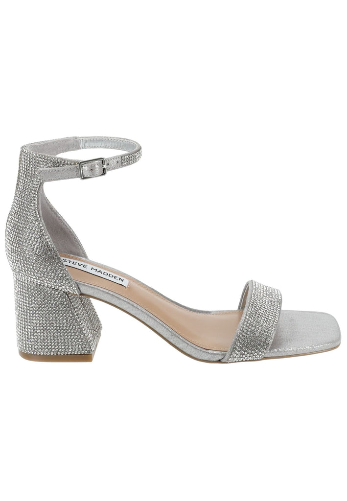 Steve Madden Sandalen Lederimitat/Textil Silber