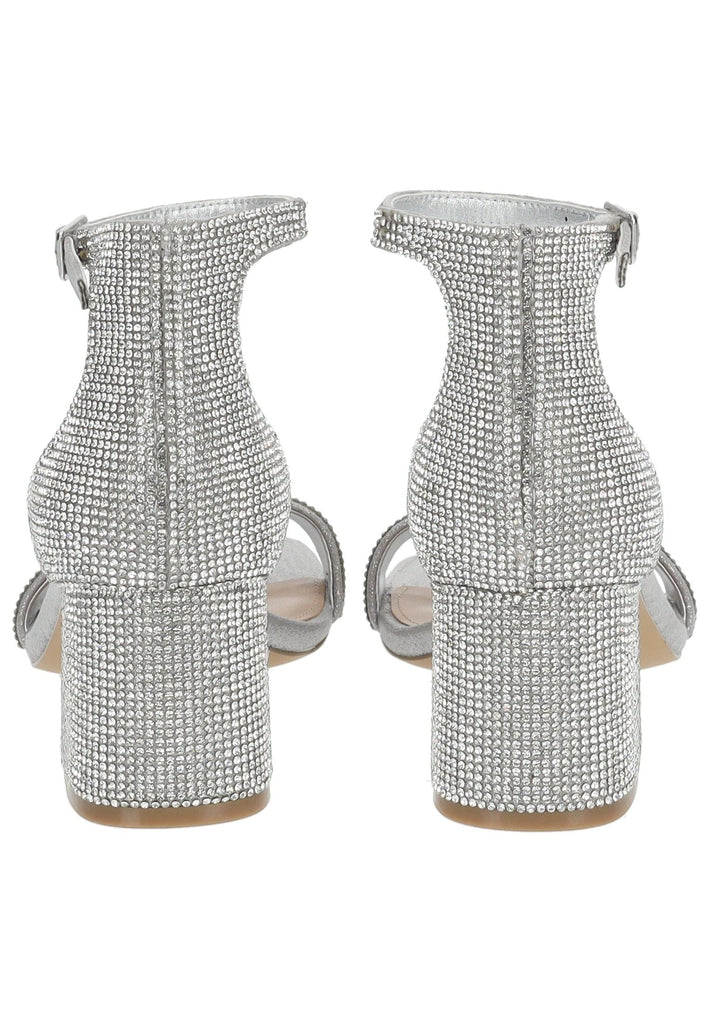 Steve Madden Sandalen Lederimitat/Textil Silber