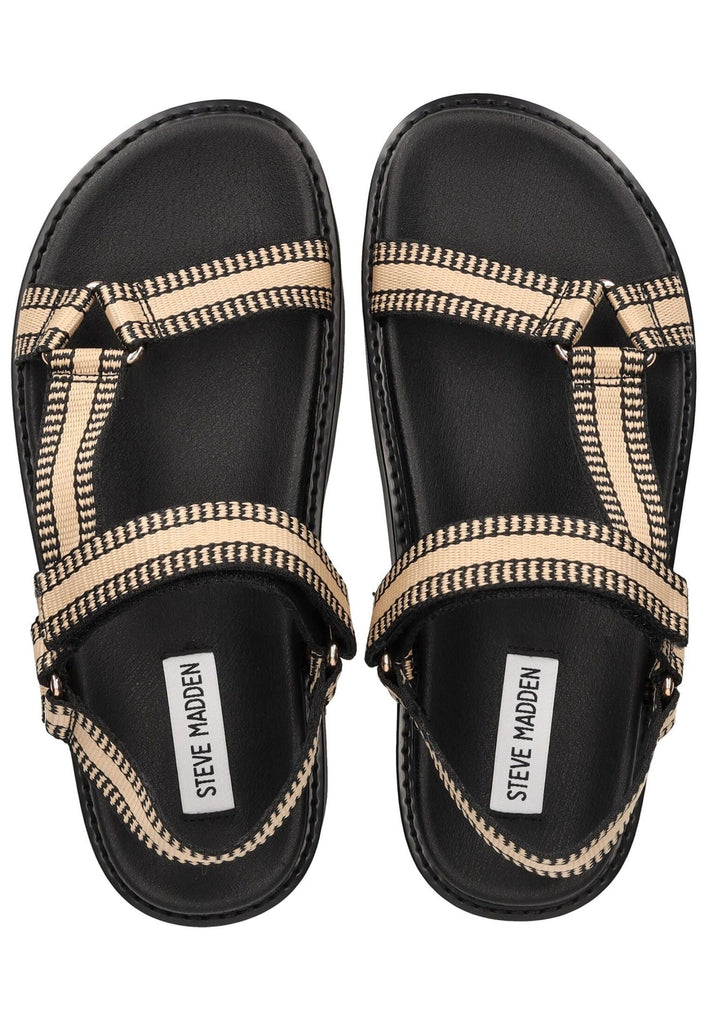 Steve Madden Sandalen Textil Schwarz/Beige