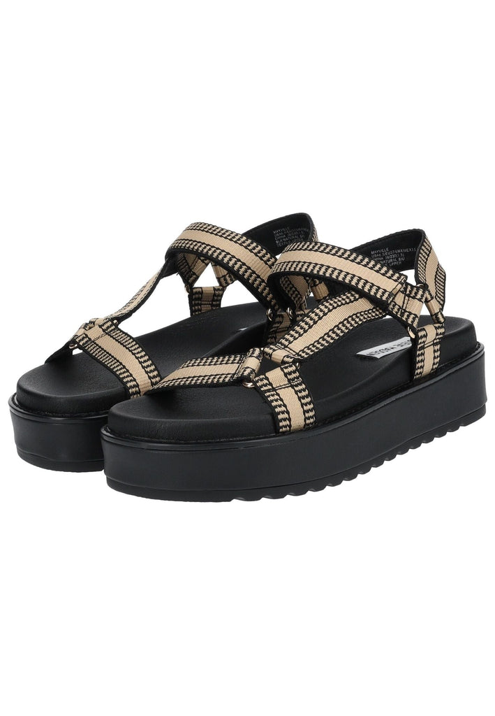 Steve Madden Sandalen Textil Schwarz/Beige