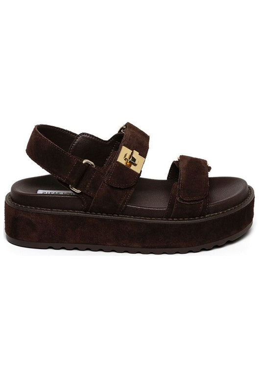 Steve Madden Sandalen Veloursleder Dunkelbraun