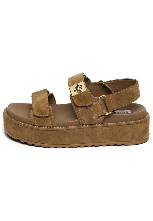 Steve Madden Sandalen Veloursleder Tan