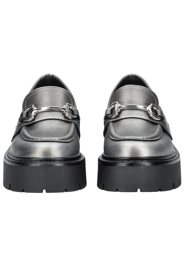 Steve Madden Slipper Leder Pewter
