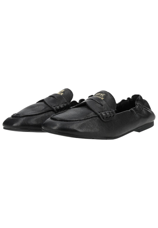 Steve Madden Slipper Leder Schwarz/Schwarz
