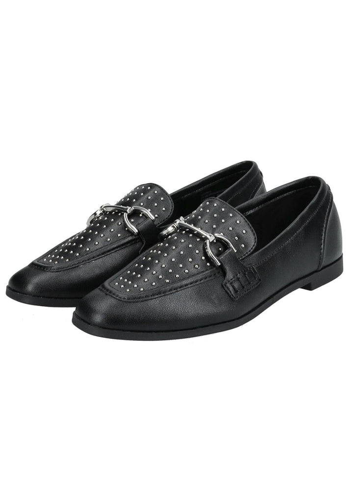 Steve Madden Slipper Leder Schwarz/Silber