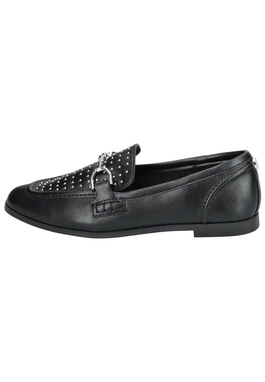 Steve Madden Slipper Leder Schwarz/Silber