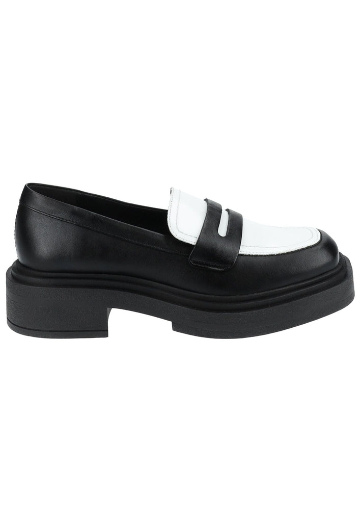 Steve Madden Slipper Leder/Synthetik Schwarz/Weiß