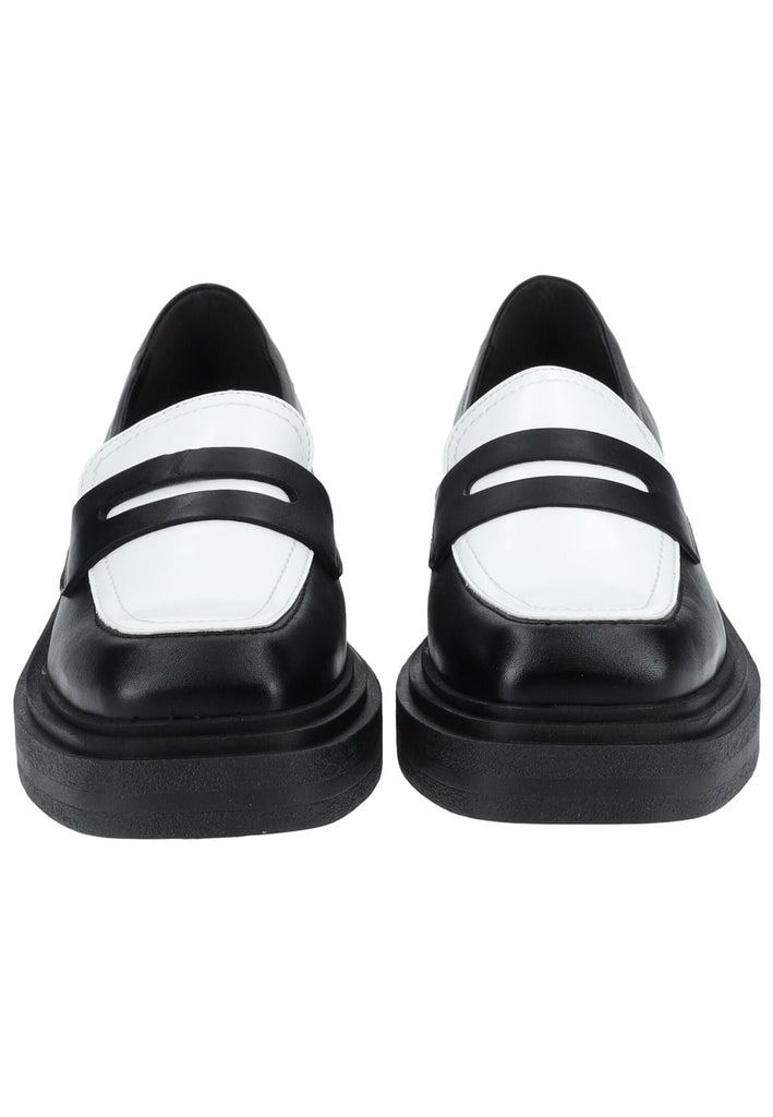 Steve Madden Slipper Leder/Synthetik Schwarz/Weiß