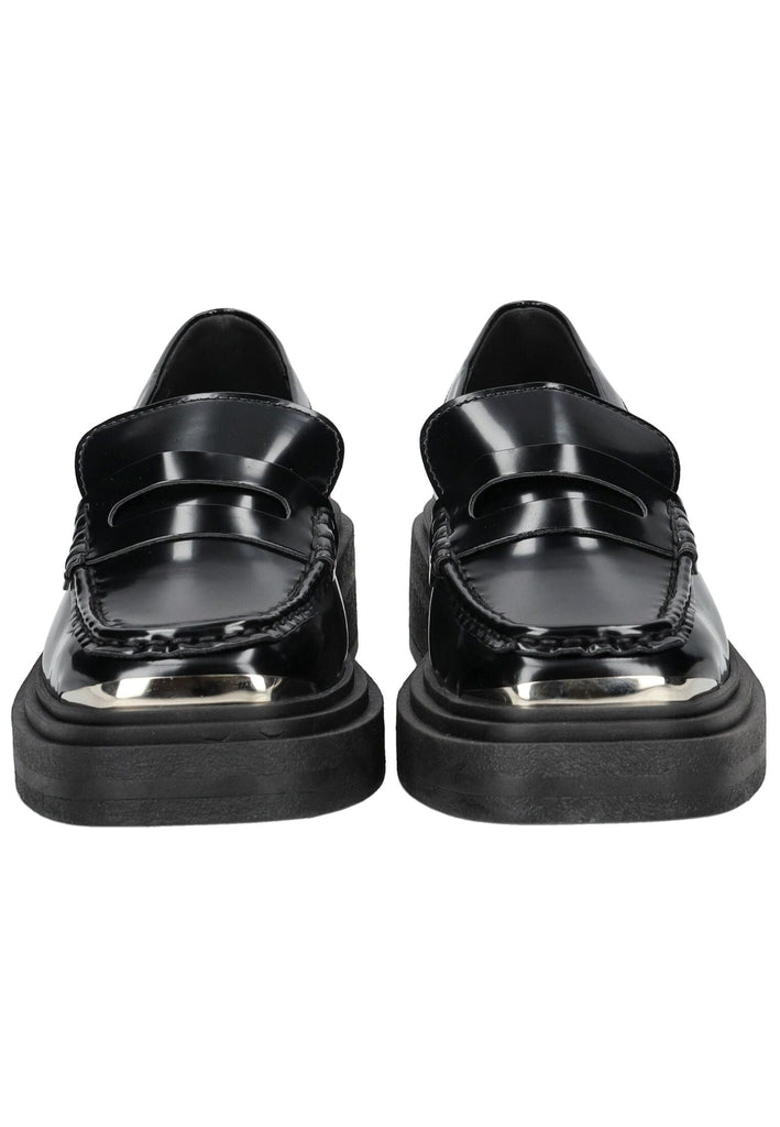 Steve Madden Slipper Lederimitat Schwarz Lack