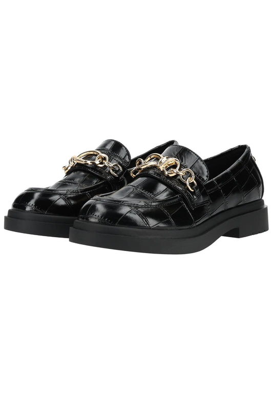 Steve Madden Slipper Lederimitat Schwarz/Schwarz
