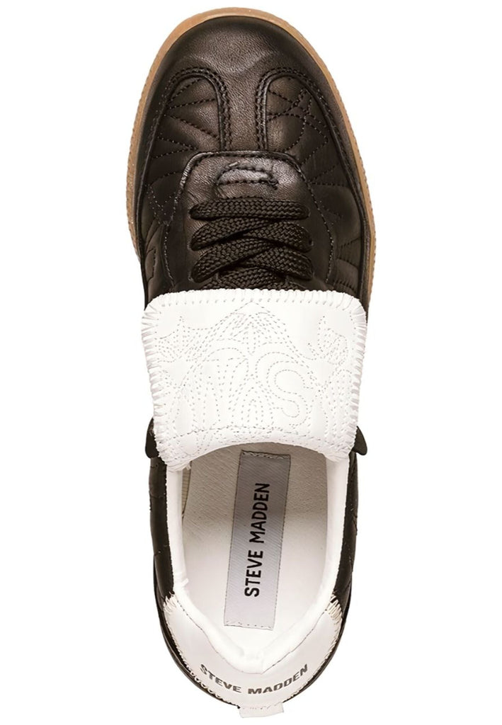 Steve Madden Sneaker Leder Schwarz/Weiß