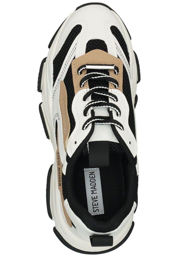 Steve Madden Sneaker Leder/Textil Schwarz/Beige