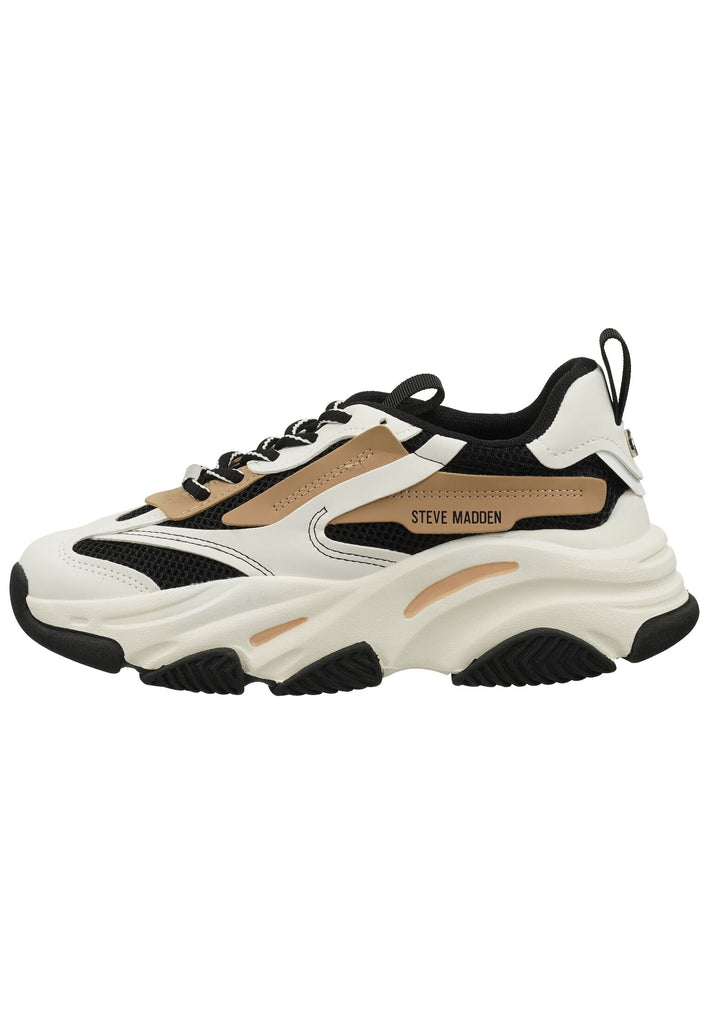 Steve Madden Sneaker Leder/Textil Schwarz/Beige
