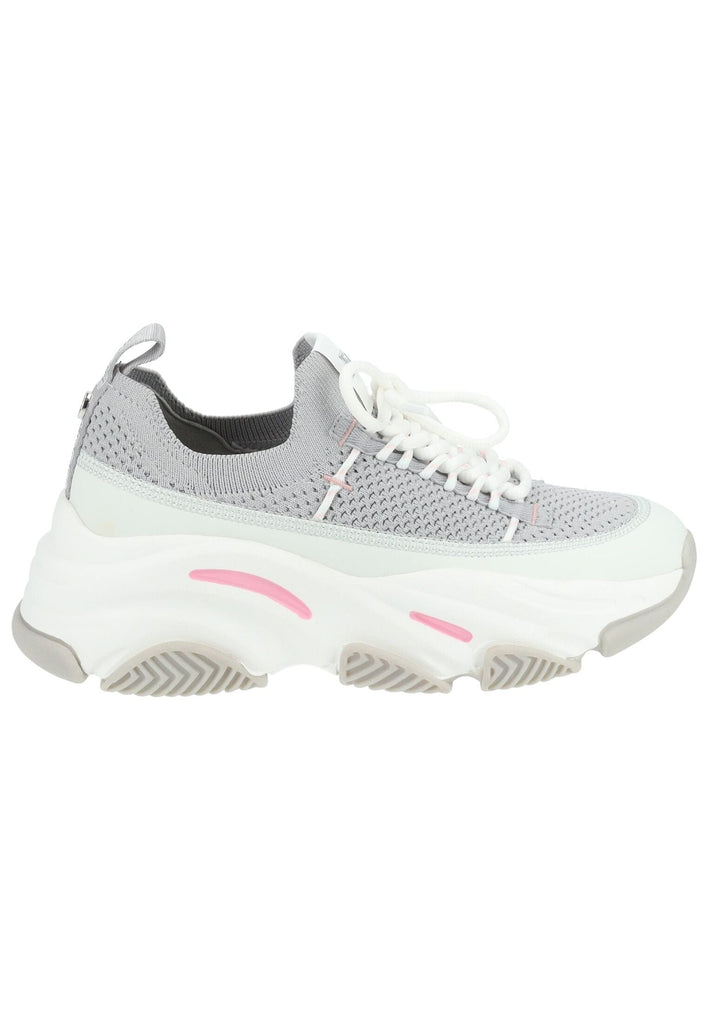 Steve Madden Sneaker Lederimitat/Mesh Grau/Weiß