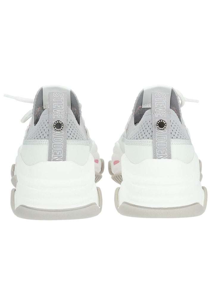 Steve Madden Sneaker Lederimitat/Mesh Grau/Weiß