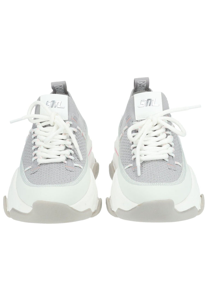 Steve Madden Sneaker Lederimitat/Mesh Grau/Weiß