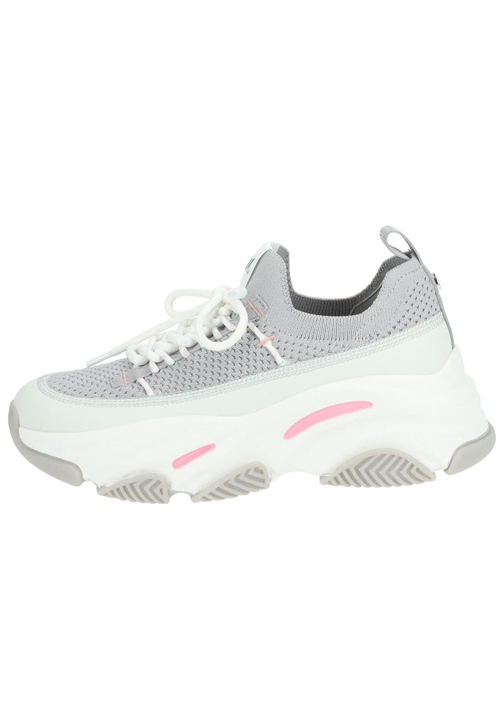 Steve Madden Sneaker Lederimitat/Mesh Grau/Weiß