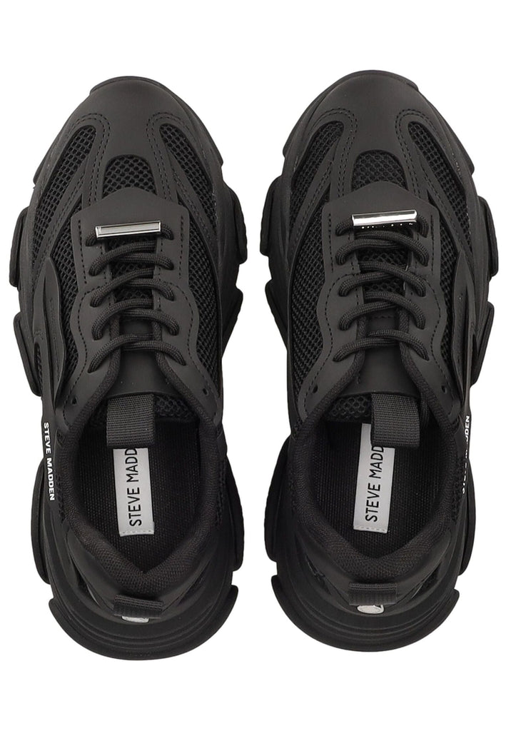 Steve Madden Sneaker Lederimitat/Mesh Schwarz/Schwarz