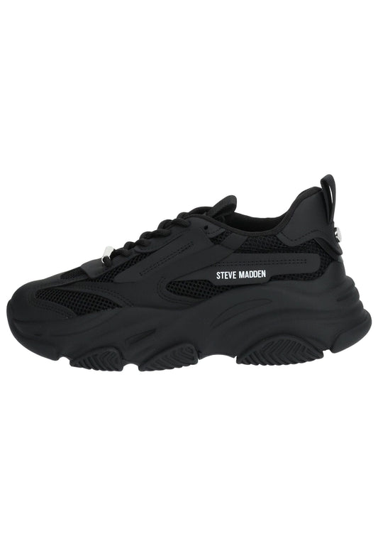 Steve Madden Sneaker Lederimitat/Mesh Schwarz/Schwarz