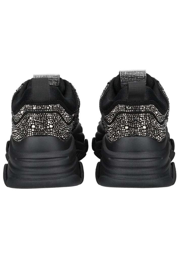 Steve Madden Sneaker Lederimitat/Mesh Schwarz/Silber